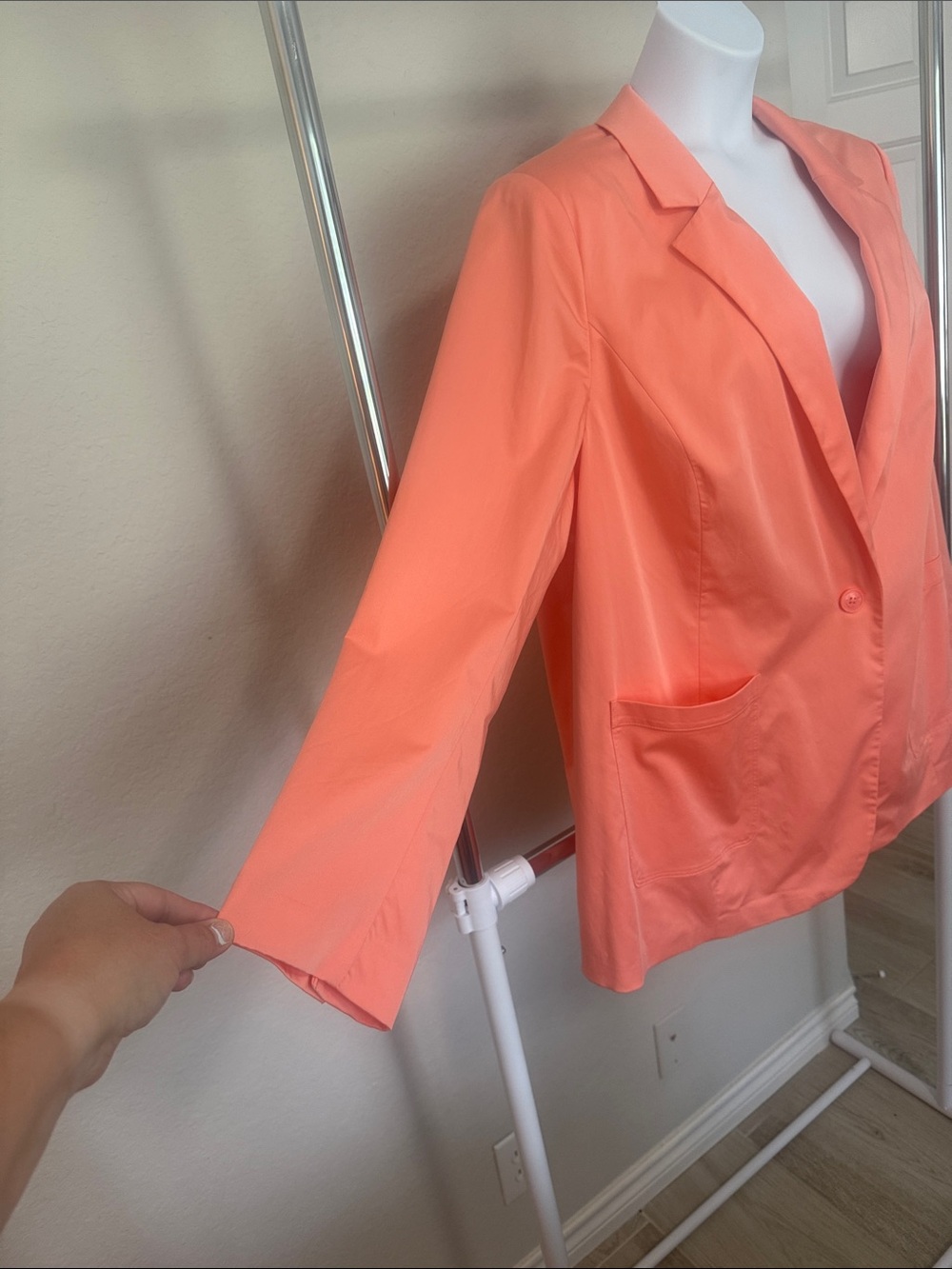 Lane Bryant Coral Single-Button Blazer - Picture 2 of 9